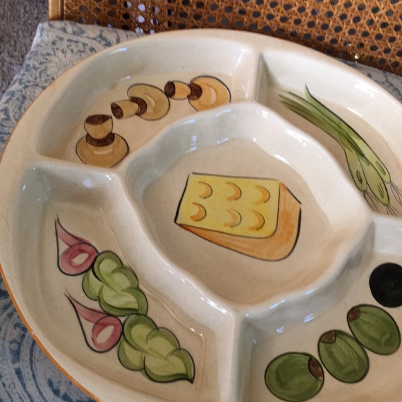 Super cute vintage party tray ceramic condition - Picture 3 of 7